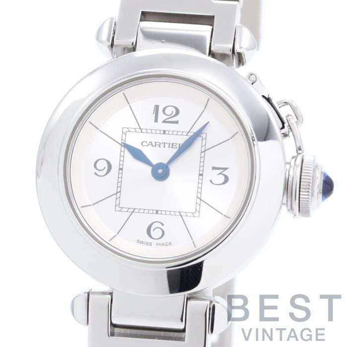 【仮】カルティエ【CARTIER】ミスパシャウォッチW3140007レディースシルバーステンレススティール腕時計時計MISSPASHASILVERSS【中古】