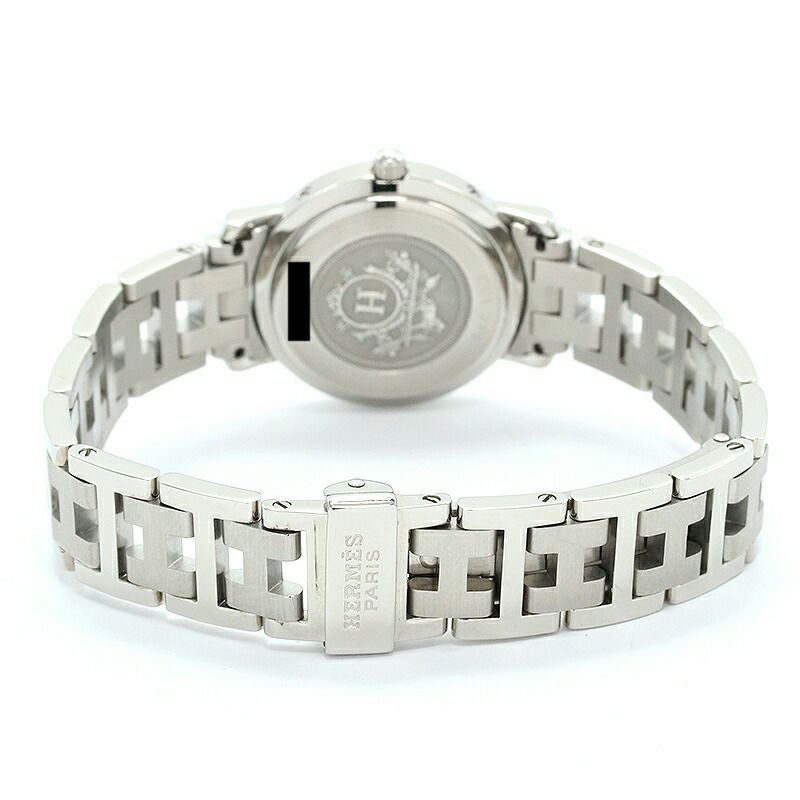 【仮】エルメス【HERMES】クリッパーCL4.210レディースブラックステンレススティール腕時計時計CLIPPERBLACKSS【中古】
