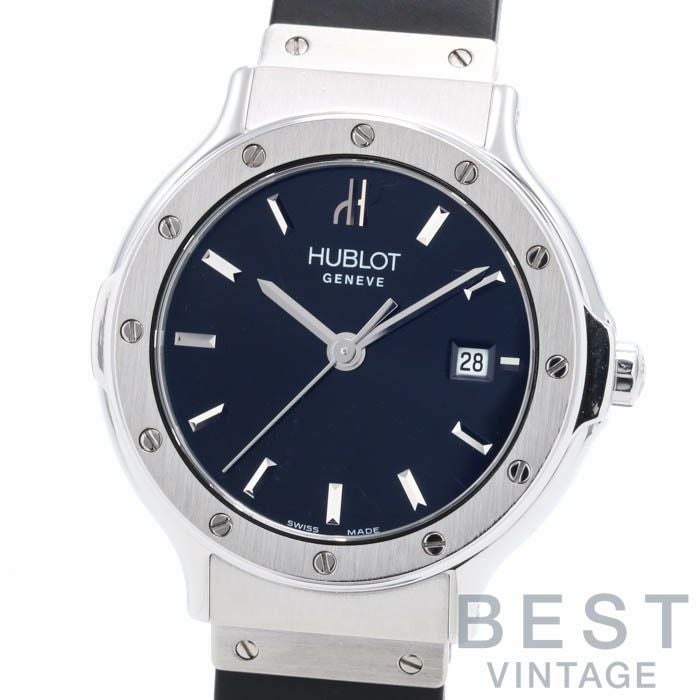 【仮】ウブロ【HUBLOT】クラシックレディB1395.1レディースブラックステンレススティール腕時計時計CLASSICLADYBLACKSS【中古】