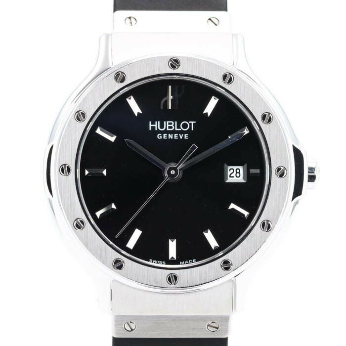 【仮】ウブロ【HUBLOT】クラシックレディB1395.1レディースブラックステンレススティール腕時計時計CLASSICLADYBLACKSS【中古】