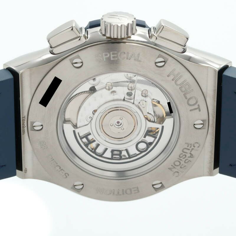 【仮】ウブロ【HUBLOT】クラシックフュージョンアエロフュージョンクロノグラフオールブルー田中将大525.NQ.0120.QR.MTK17メンズスケルトンチタン腕時計CLASSICFUSIONAEROFUSIONCHRONOGRAPHALLBLUEJAPANSKELETONTI【中古】