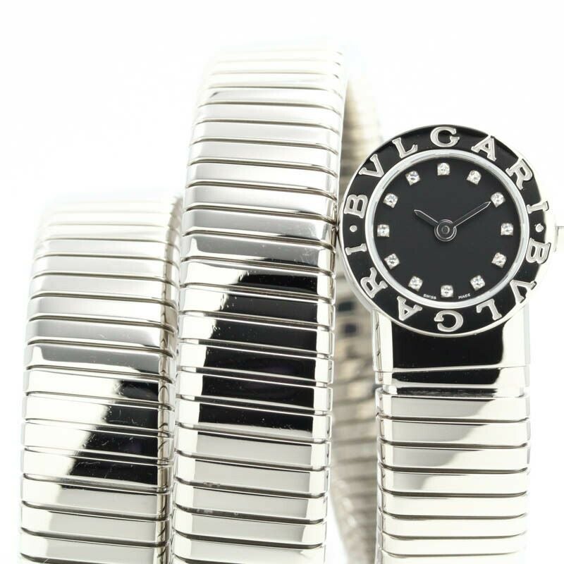 【仮】ブルガリ【BVLGARI】ブルガリブルガリトゥボガスBB191TS/12レディースブラックステンレススティール腕時計時計BVLGARIBVLGARITUBOGASBLACKSS【中古】