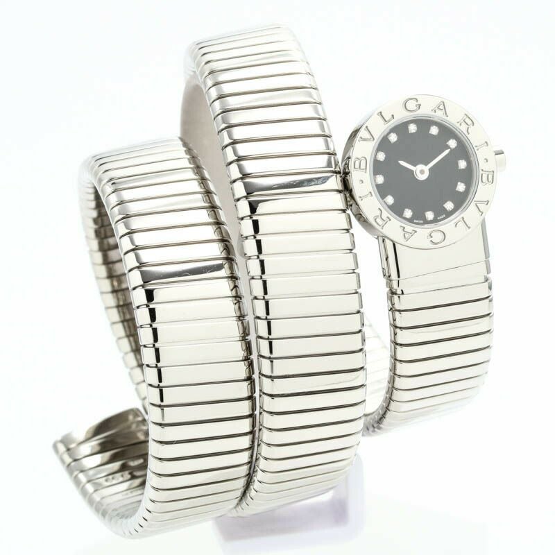 【仮】ブルガリ【BVLGARI】ブルガリブルガリトゥボガスBB191TS/12レディースブラックステンレススティール腕時計時計BVLGARIBVLGARITUBOGASBLACKSS【中古】
