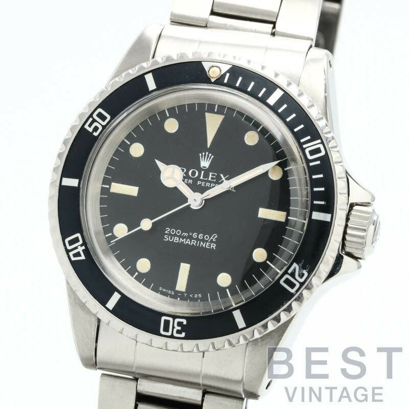 【仮】ロレックス【ROLEX】サブマリーナー5513メンズブラックステンレススティール腕時計時計SUBMARINERBLACKSS【中古】