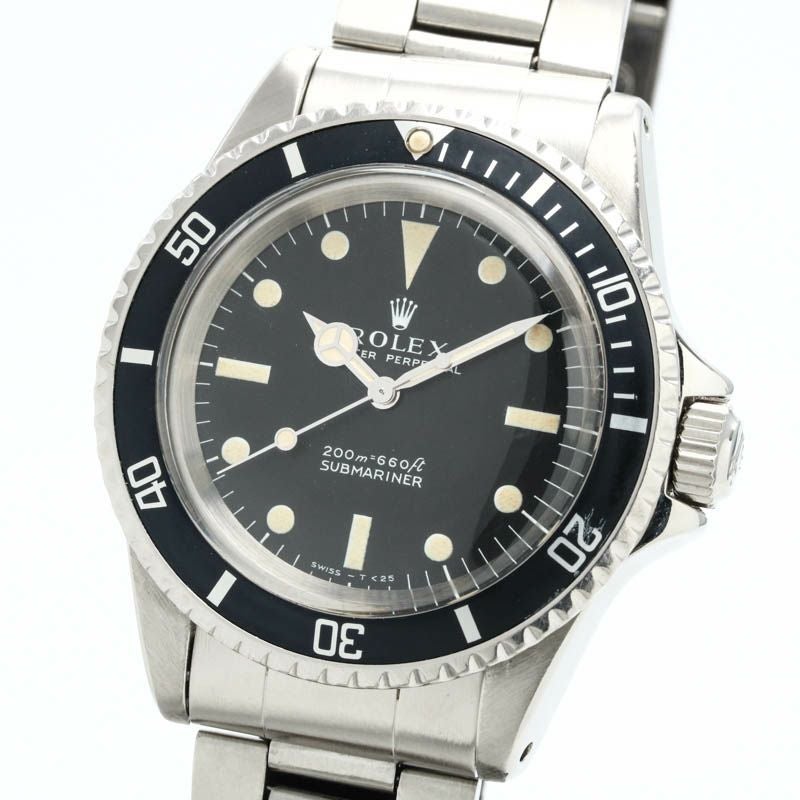 【仮】ロレックス【ROLEX】サブマリーナー5513メンズブラックステンレススティール腕時計時計SUBMARINERBLACKSS【中古】