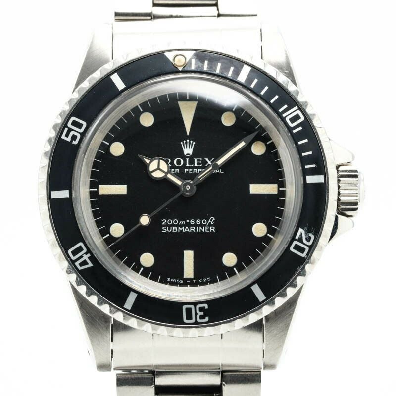 【仮】ロレックス【ROLEX】サブマリーナー5513メンズブラックステンレススティール腕時計時計SUBMARINERBLACKSS【中古】