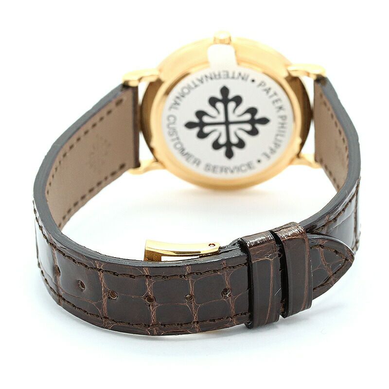 【仮】パテックフィリップ【PATEKPHILIPPE】カラトラバ3919J-001メンズホワイトK18イエローゴールド腕時計時計CALATRAVAWHITEK18YG【中古】