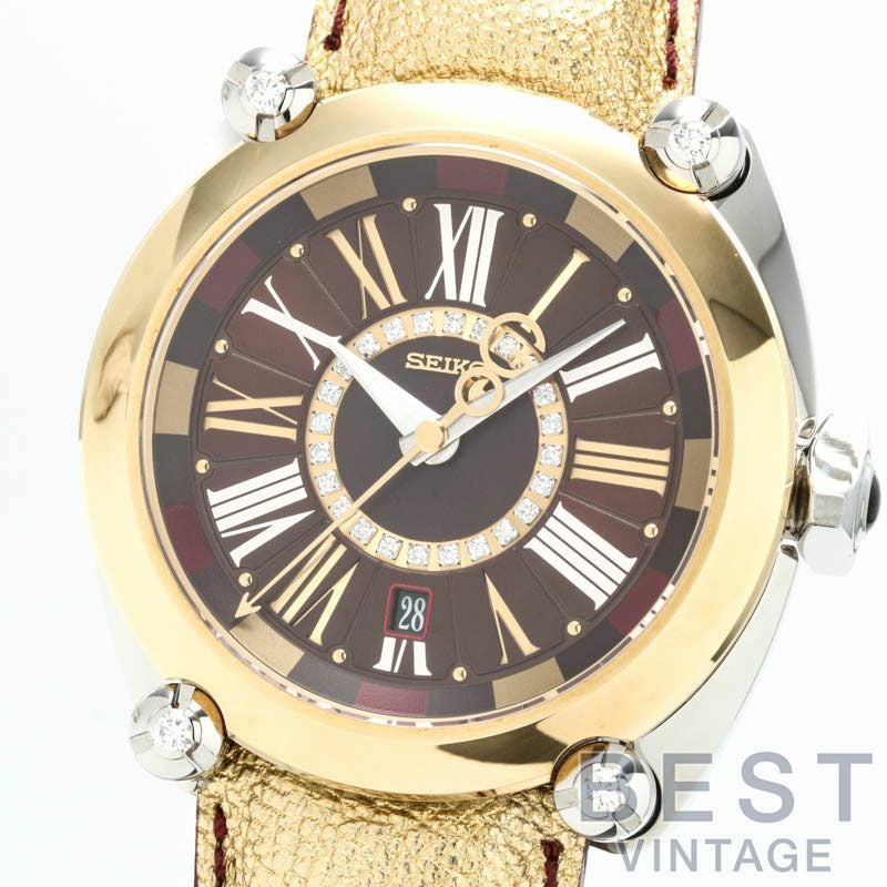 SEIKO K18ゴールド 時計　レディース　Sマーク　蛇　ART DECO 中古】SEIKO GALANTE セイコー ガランテ SBLM006｜ヴィンテージ