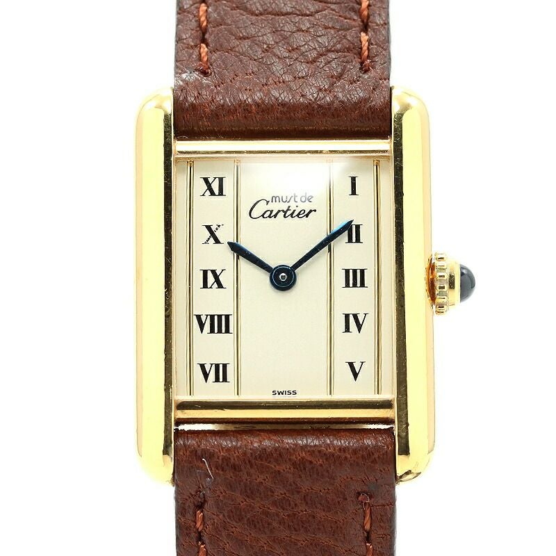 中古】CARTIER MUST TANK VERMEIL カルティエ マストタンク