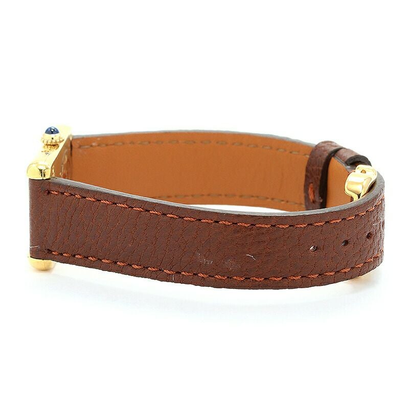 【仮】カルティエ【CARTIER】マストタンクヴェルメイユW1003053レディースアイボリーシルバー925/イエローゴールドメッキ腕時計時計MUSTTANKVERMEILIVORYGF【中古】