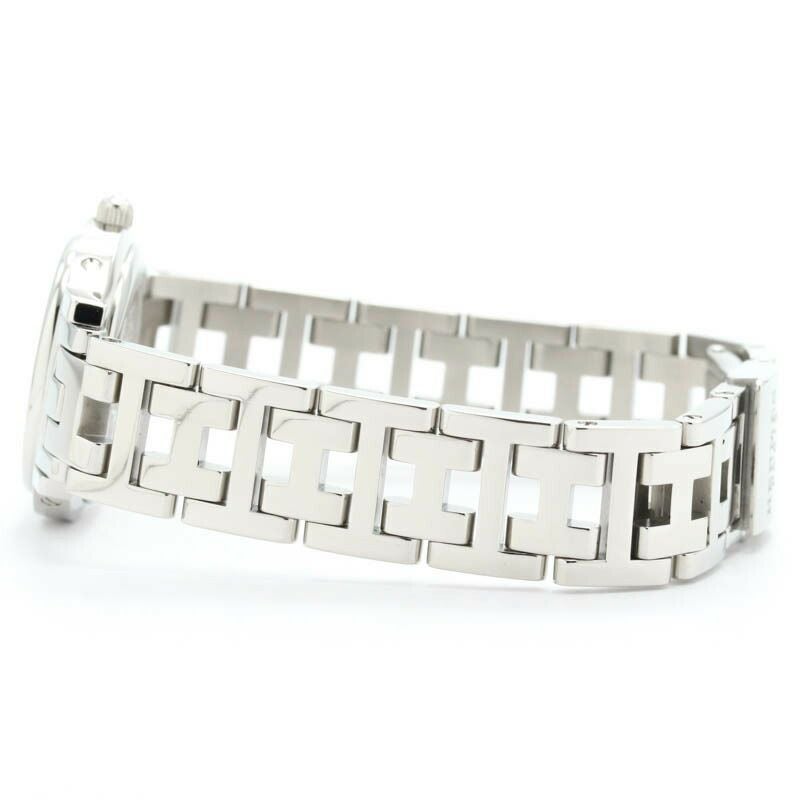 【仮】エルメス【HERMES】クリッパーナクレCL4.230レディースピンクシェルステンレススティール腕時計時計CLIPPERNACREPINKSHELLSS【中古】