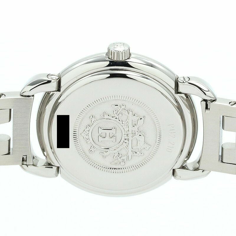 【仮】エルメス【HERMES】プルマンPU2.210レディースブラックステンレススティール腕時計時計PULLMANBLACKSS【中古】