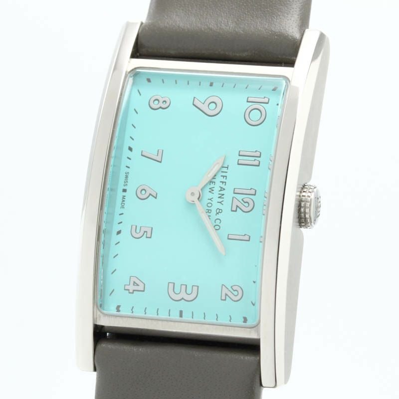 【仮】ティファニー【TIFFANY＆CO.】イーストウエストミニ36668679レディースライトブルーステンレススティール腕時計時計EASTWESTMINILIGHTBLUESS【中古】