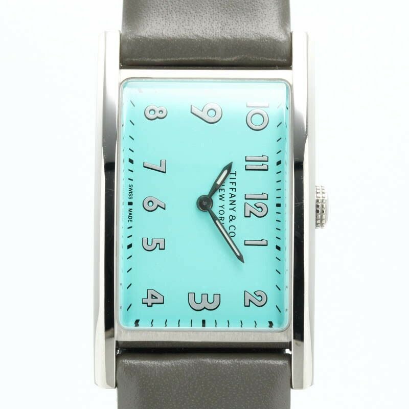【仮】ティファニー【TIFFANY＆CO.】イーストウエストミニ36668679レディースライトブルーステンレススティール腕時計時計EASTWESTMINILIGHTBLUESS【中古】
