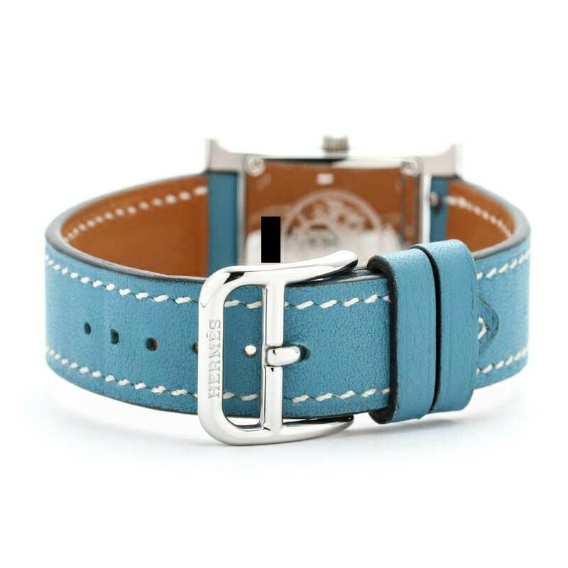 【仮】エルメス【HERMES】HウォッチHH1.210レディースブルーステンレススティール腕時計時計HWATCHBLUESS【中古】