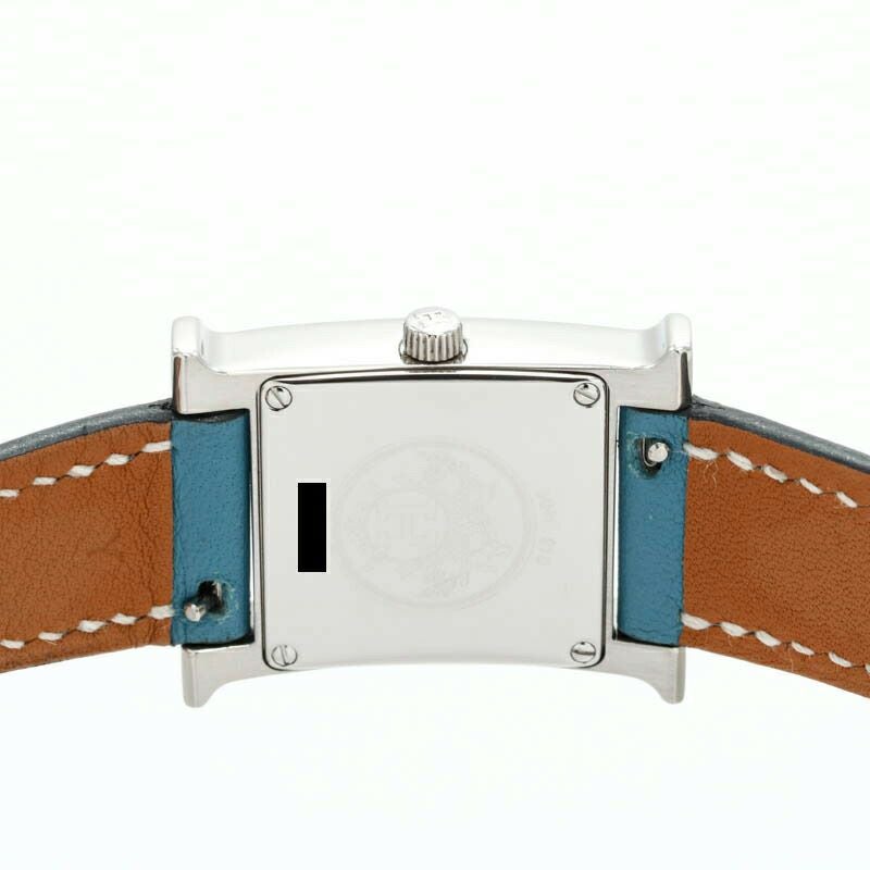 【仮】エルメス【HERMES】HウォッチHH1.210レディースブルーステンレススティール腕時計時計HWATCHBLUESS【中古】