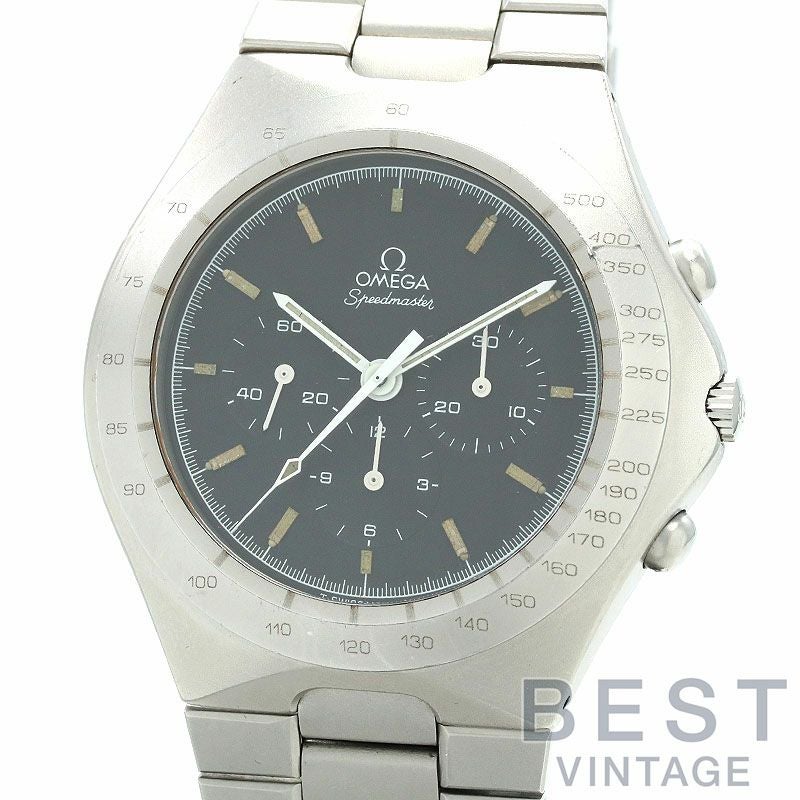 【仮】オメガ【OMEGA】スピードマスタードイツ限定モデルST145.0040メンズブラックステンレススティール腕時計時計SPEEDMASTER"GERMANVERSION?"BLACKSS【中古】