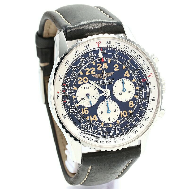 【仮】ブライトリング【BREITLING】ナビタイマーコスモノートA12022.1メンズブラックステンレススティール腕時計時計NAVITIMERCOSMONAUTEBLACKSS【中古】