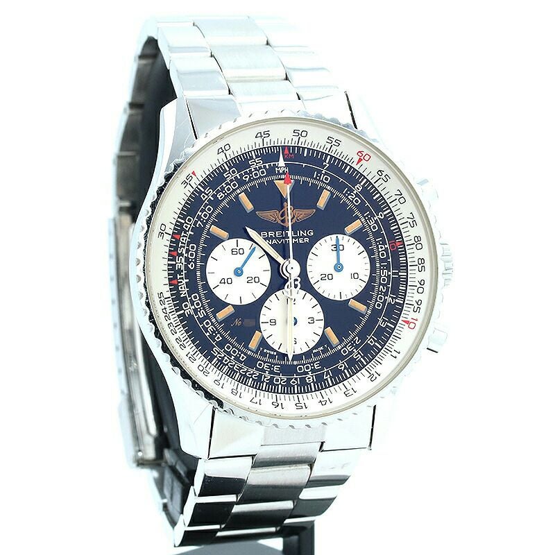 【仮】ブライトリング【BREITLING】ナビタイマーメカニックA11022(A112B13NA)メンズブラックステンレススティール腕時計時計NAVITIMERMECANIQUEBLACKSS【中古】