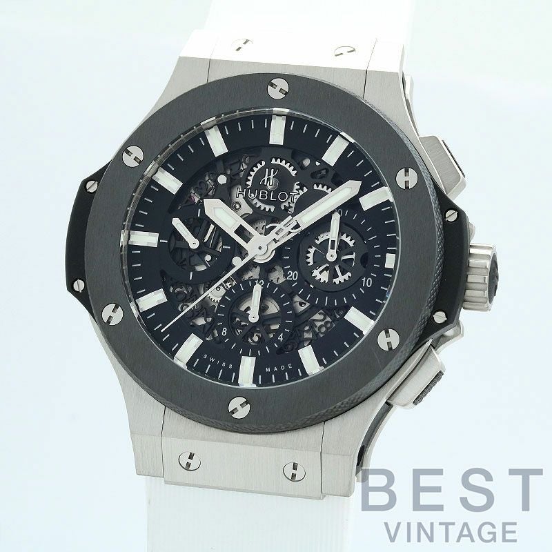 【仮】ウブロ【HUBLOT】ビッグバンアエロバン311.SM.1170.GRメンズブラックステンレススチール/セラミック腕時計時計BIGBANGAEROBANGBLACKSS/CE【中古】