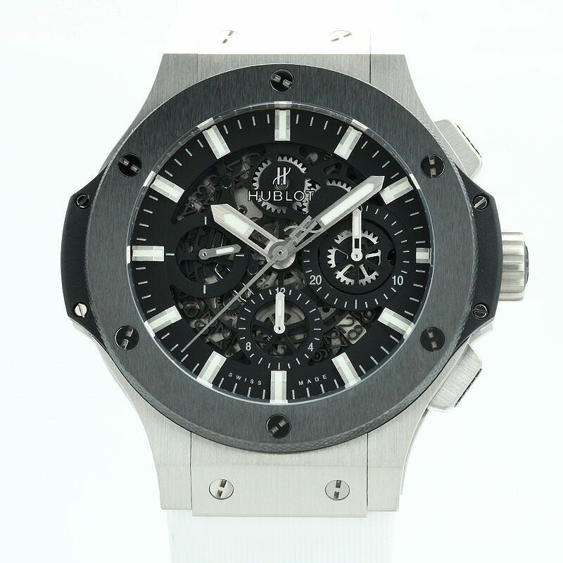 【仮】ウブロ【HUBLOT】ビッグバンアエロバン311.SM.1170.GRメンズブラックステンレススチール/セラミック腕時計時計BIGBANGAEROBANGBLACKSS/CE【中古】
