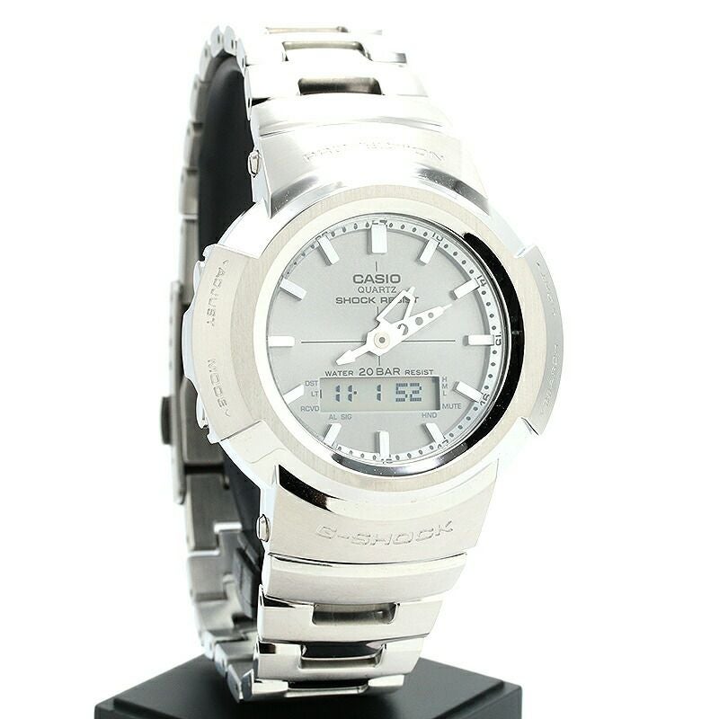 【仮】カシオ【CASIO】GショックフルメタルAW-500シリーズAWM-500D-1A8JFメンズシルバーステンレススティール腕時計時計G-SHOCKFULLMETALAW-500SERIESSILVERSS【中古】