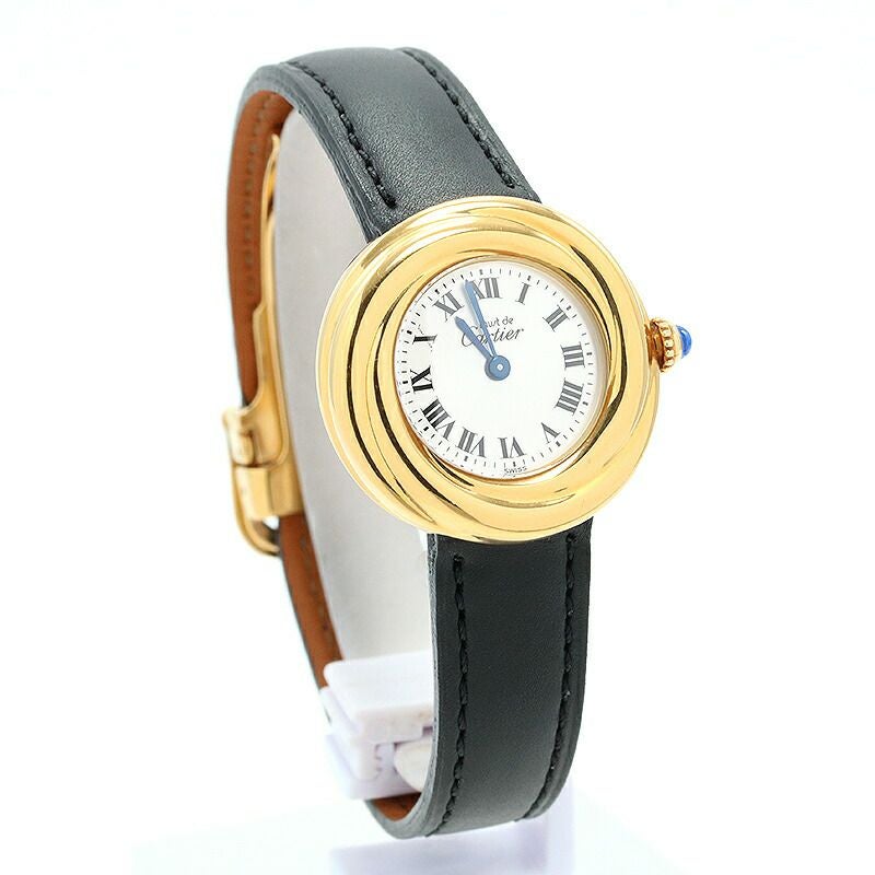 【仮】カルティエ【CARTIER】マストトリニティウォッチW1010644レディースシルバーシルバー925(イエローゴールドメッキ)腕時計時計MUSTTRINITYWATCHSILVERSV925(YGメッキ)【中古】