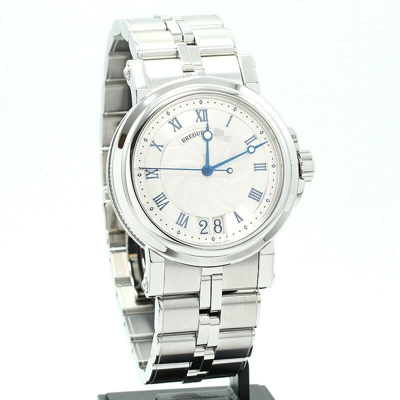 【仮】ブレゲ【BREGUET】マリーン2ラージデイト5817ST/12/SV0メンズシルバーステンレススティール腕時計時計MARINEllLARGEDATESILVERSS【中古】