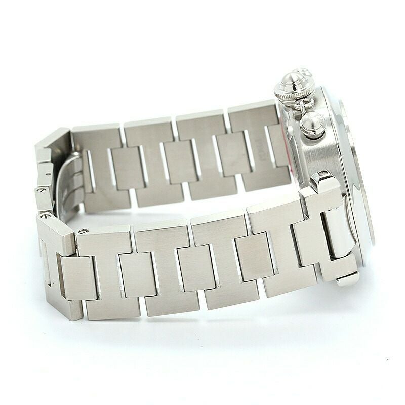 【仮】カルティエ【CARTIER】パシャCドゥカルティエウォッチ/パシャCクロノグラフW31048M7メンズシルバー/ブラックステンレススティール腕時計時計PASHACDECARTIERWATCH/PASHACCHRONOGRAPHSILER/BLACKSS【中古】