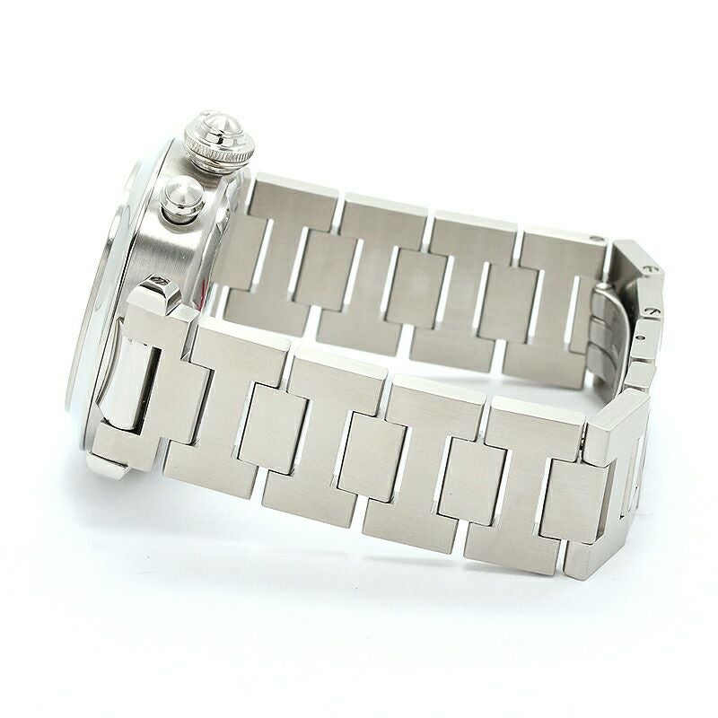 【仮】カルティエ【CARTIER】パシャCドゥカルティエウォッチ/パシャCクロノグラフW31048M7メンズシルバー/ブラックステンレススティール腕時計時計PASHACDECARTIERWATCH/PASHACCHRONOGRAPHSILER/BLACKSS【中古】