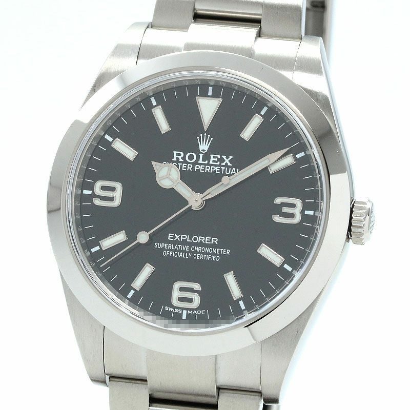 ロレックス 【ROLEX】 エクスプローラー1 M14270-0001 メンズ ブラック ステンレススティール 腕時計 時計 EXPLORER I BLACK SS EX1【中古】 中古】ROLEX EXPLORER I ロレックス エクスプローラーI 214270