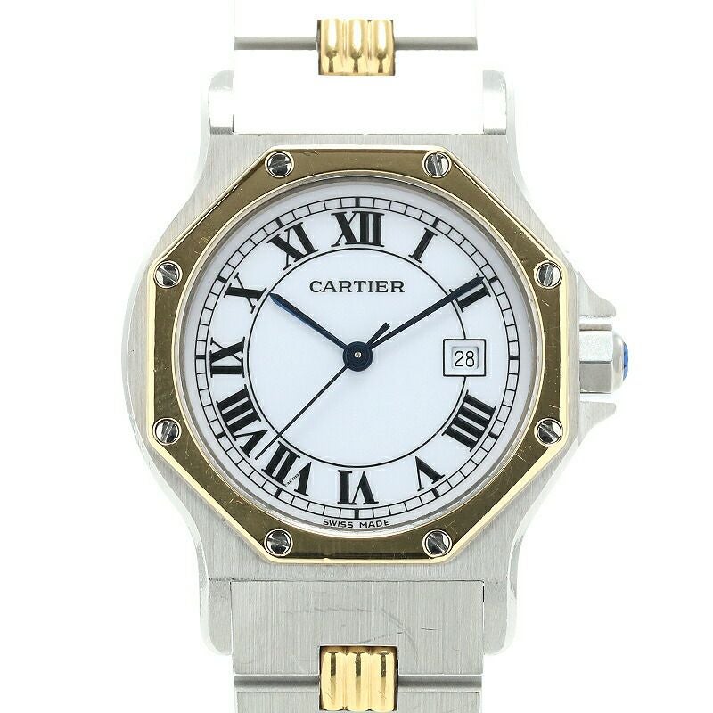 カルティエ　Cartier サントスオクタゴン　ラウンド コマ 中古】CARTIER SANTOS RONDE WATCH LARGE MODEL / SANTOS OCTAGON