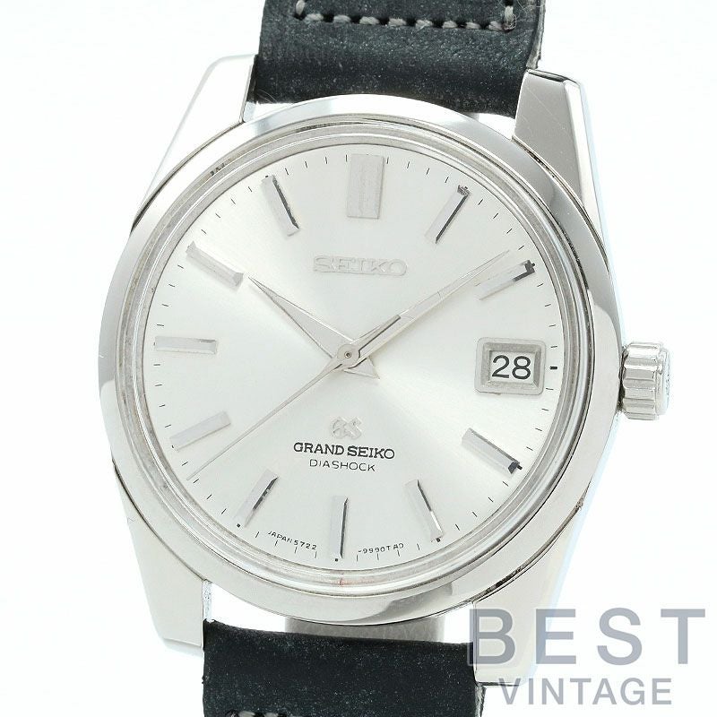 【仮】グランドセイコー【GRANDSEIKO】57GSセルフデーター5722-9991メンズシルバーステンレススティール腕時計時計57GSSELFDATERSILVERSS【中古】