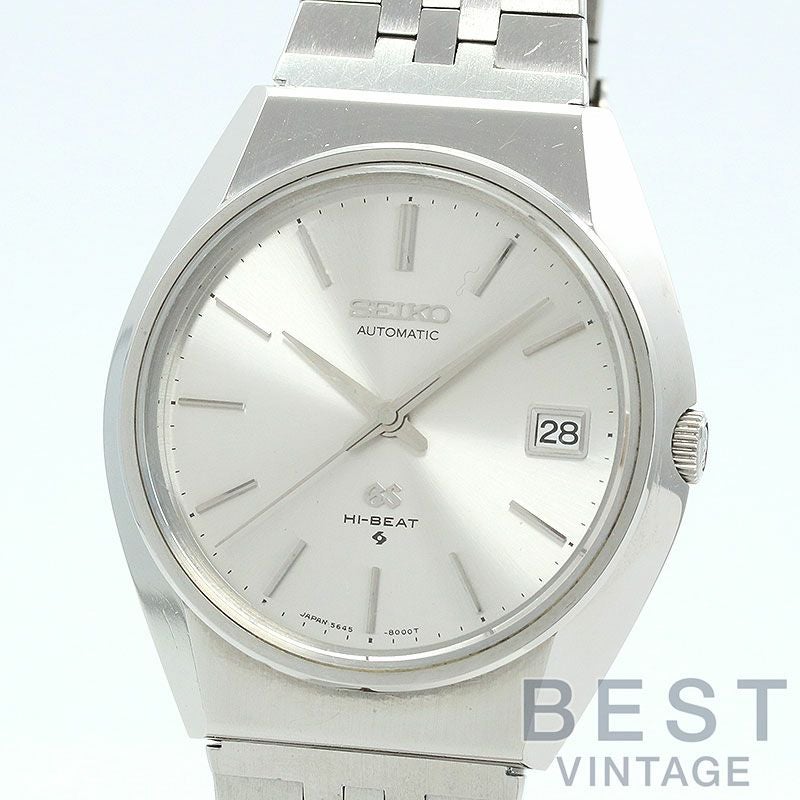 【仮】グランドセイコー【GRANDSEIKO】56GSハイビートオートマティック5645-8000メンズシルバーステンレススティール腕時計時計56GSHI-BEATAUTOMATICSILVERSS【中古】