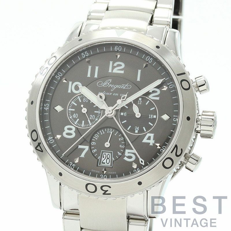 【仮】ブレゲ【BREGUET】トランスアトランティックタイプXXI3810ST/92/SZ9メンズグレーステンレススティール腕時計時計TRANSATLANTICTYPEXXIGRAYSS【中古】