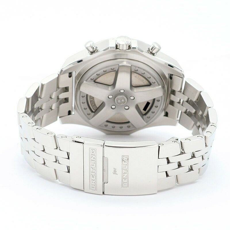 【仮】ブライトリング【BREITLING】ベントレー6.75スピードA44364(A444B59SP)メンズブラックステンレススティール腕時計時計BENTLEY6.75SPEEDBLACKSS【中古】