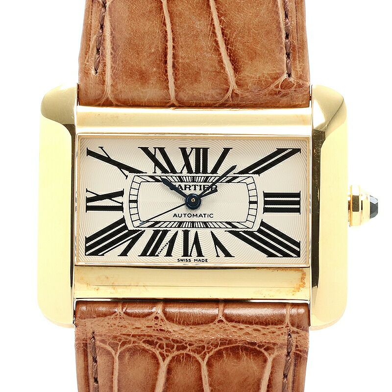 中古】CARTIER TANK DIVAN WATCH LARGE MODEL カルティエ タンク
