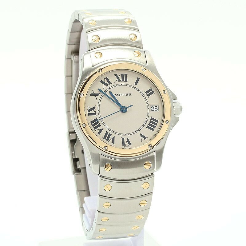 中古】CARTIER SANTOS COUGAR LARGE MODEL サントスクーガーLM