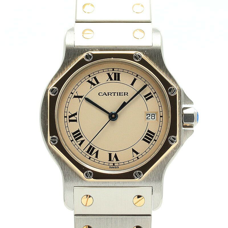 中古】CARTIER SANTOS RONDE LARGE MODEL / SANTOS OCTAGON LARGE