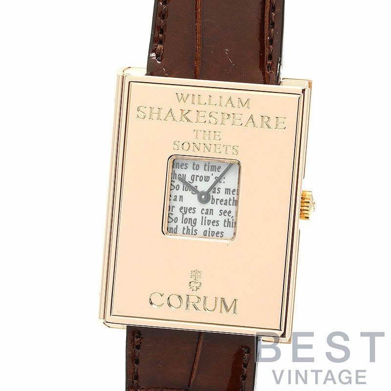 中古】CORUM GOLDEN BOOK SHAKESPEARE LIMITED TO 50 PIECES コルム