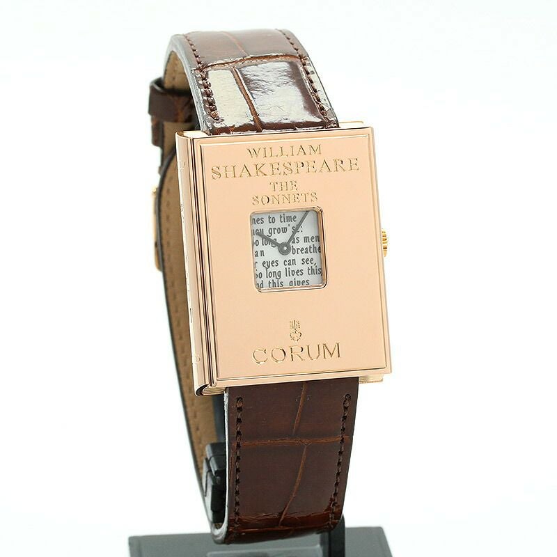 中古】CORUM GOLDEN BOOK SHAKESPEARE LIMITED TO 50 PIECES コルム
