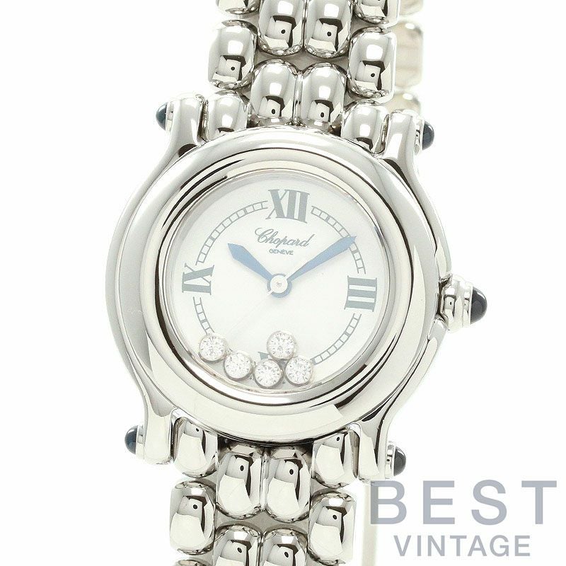 【仮】ショパール【CHOPARD】ハッピースポーツ27/8250-23レディースホワイトステンレススティール腕時計時計HAPPYSPORTWHITESS【中古】