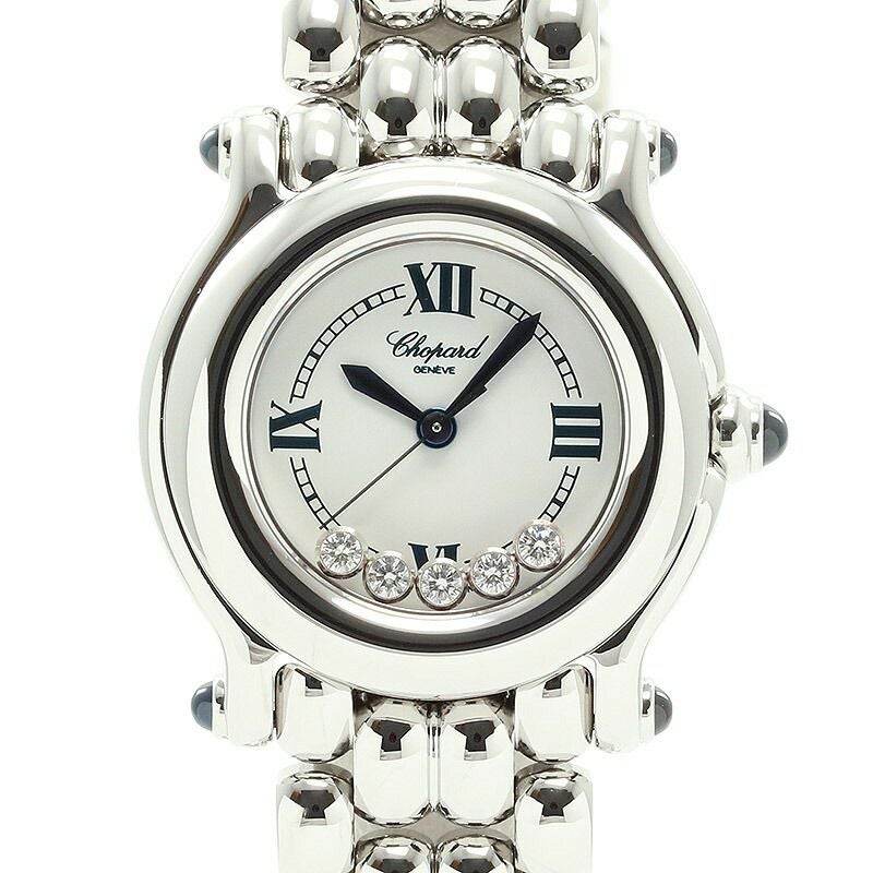 【仮】ショパール【CHOPARD】ハッピースポーツ27/8250-23レディースホワイトステンレススティール腕時計時計HAPPYSPORTWHITESS【中古】