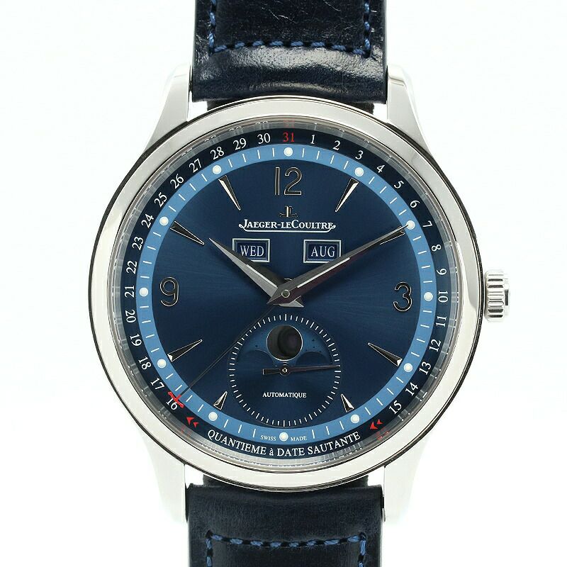 【仮】ジャガールクルト【JAEGERLECOULTRE】マスターコントロールカレンダーQ4148480(830.8.A6.S)メンズブルーステンレススティール腕時計時計MASTERCONTROLCALENDARBLUESS【中古】