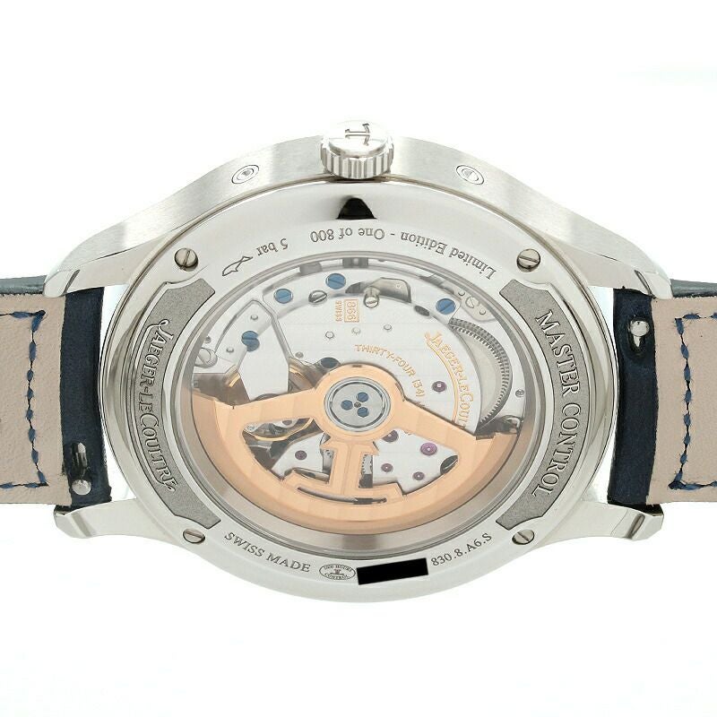 【仮】ジャガールクルト【JAEGERLECOULTRE】マスターコントロールカレンダーQ4148480(830.8.A6.S)メンズブルーステンレススティール腕時計時計MASTERCONTROLCALENDARBLUESS【中古】