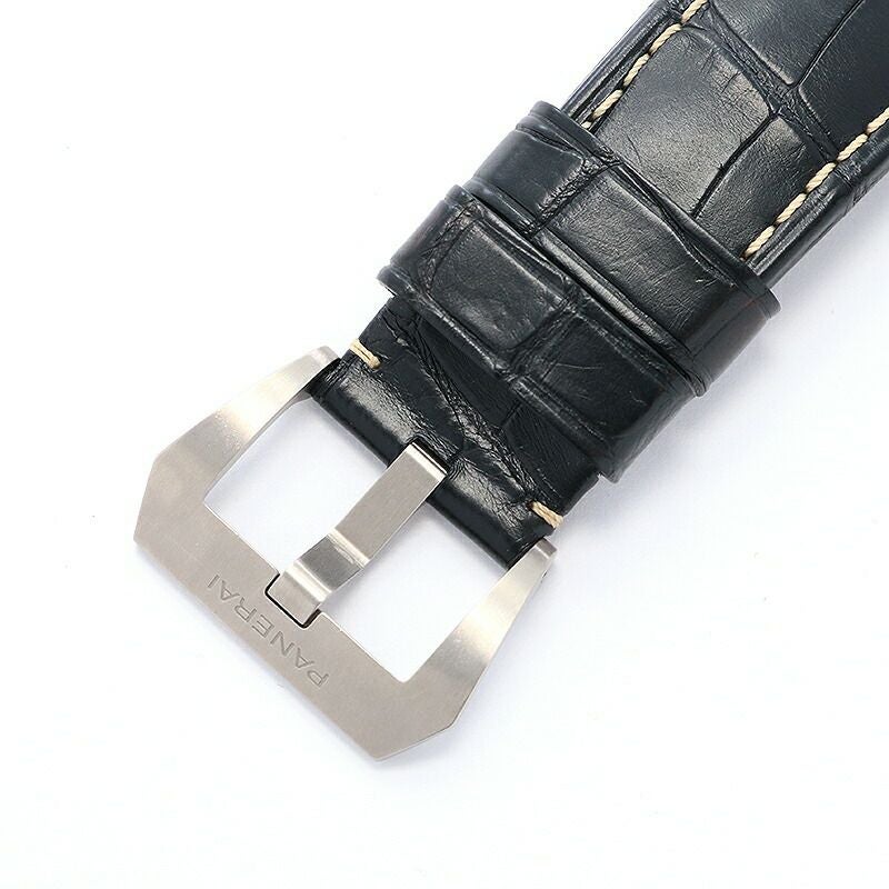 【仮】オフィチーネパネライ【PANERAI】ルミノールベースPAM00176(OP6725)メンズブラックチタン腕時計時計LUMINORBASEBLACKTI【中古】