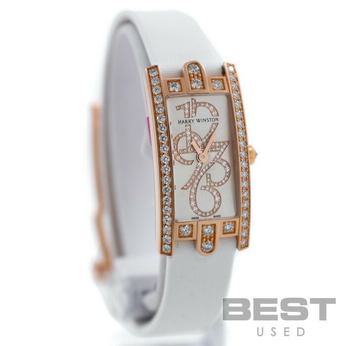 【仮】ハリー・ウィンストン【HARRYWINSTON】アヴェニューCミニAVCQHM16RR001レディースシルバーK18ピンクゴールド腕時計時計AVENUECMINISILVERK18PG【中古】