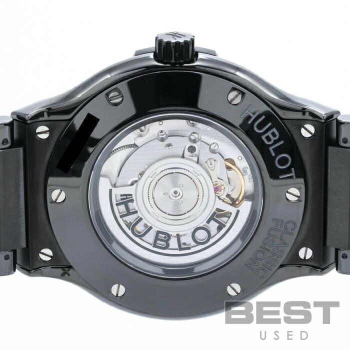 【仮】ウブロ【HUBLOT】クラシックフュージョンブラックマジック510.CM.1170.CMメンズブラックセラミック腕時計時計CLASSICFUSIONBLACKMAGICBLACKCE【中古】