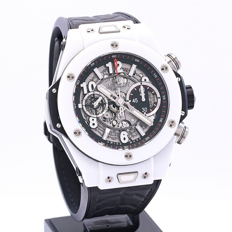 【中古】HUBLOT  BIG BANG UNICO WHITE CERAMIC  ウブロ ビッグ・バン ウニコ ホワイト セラミック 411.HX.1170.RX