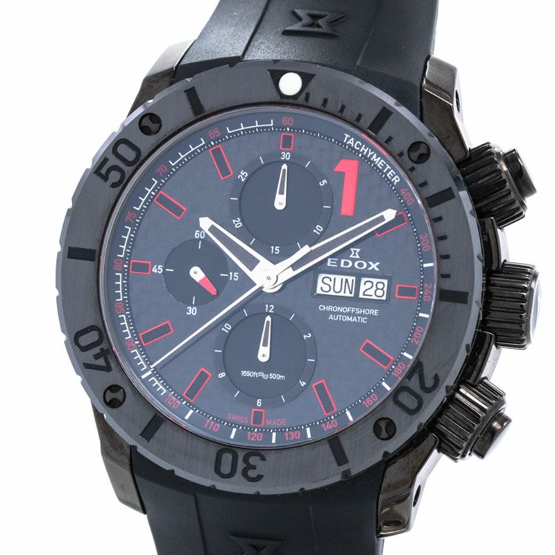 中古】EDOX CLASS ONE CHRONO OFFSHORE 1 エドックス クラスワン 